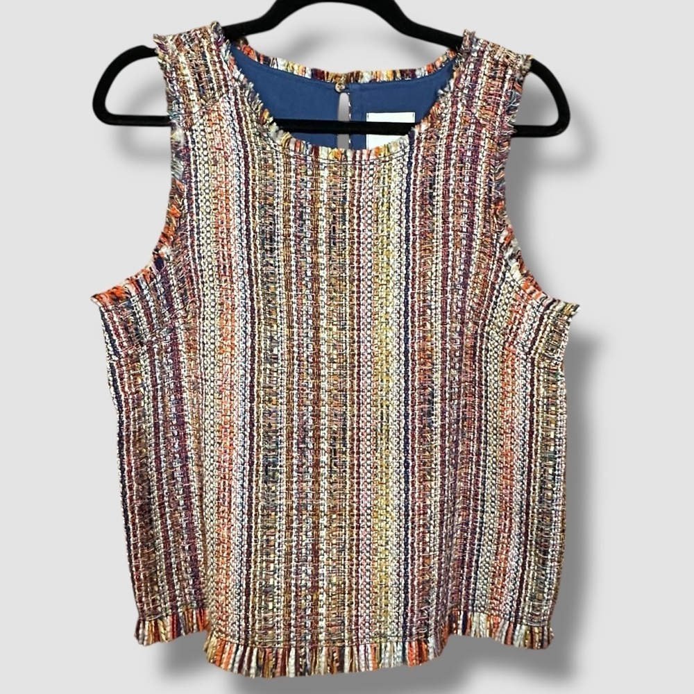 Anthropologie Maeve Marion Tweed Top
